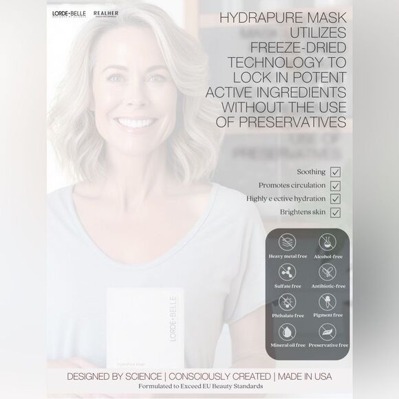 LORDE + BELLE HYDRAPURE MASK | Box of 8 - Picture 8 of 12